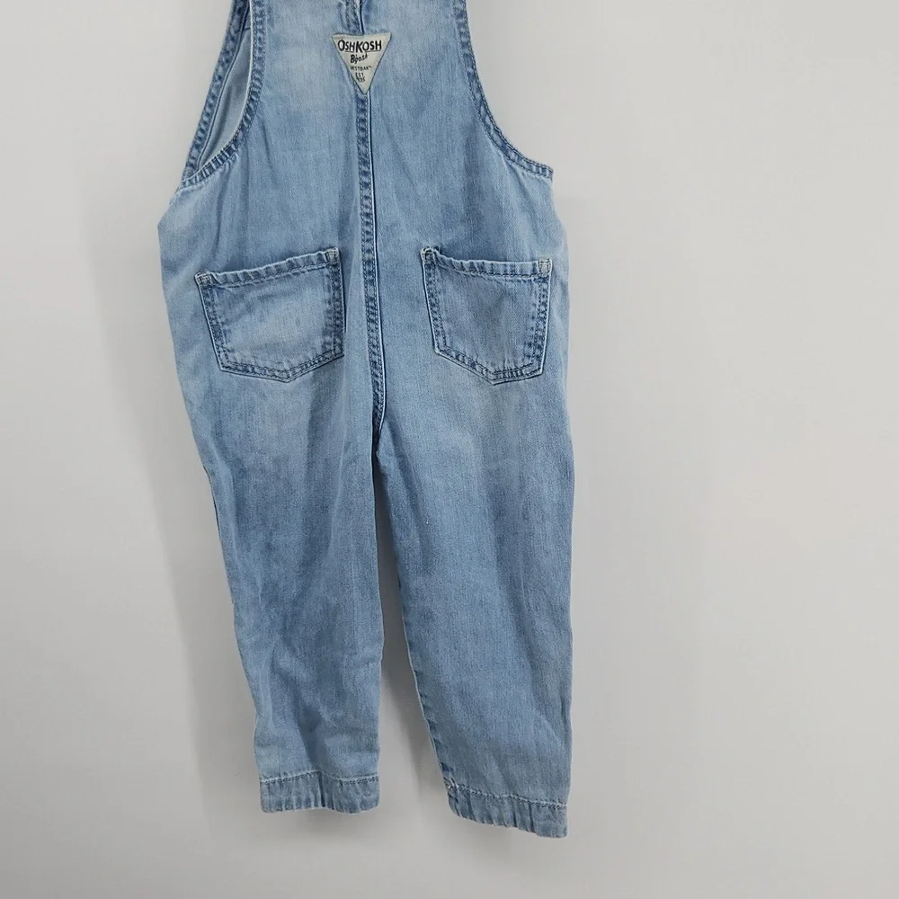 OshKosh B'gosh 3T Girls Classic Light Blue Overalls